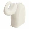 World Market White Marble Elephant Bookends