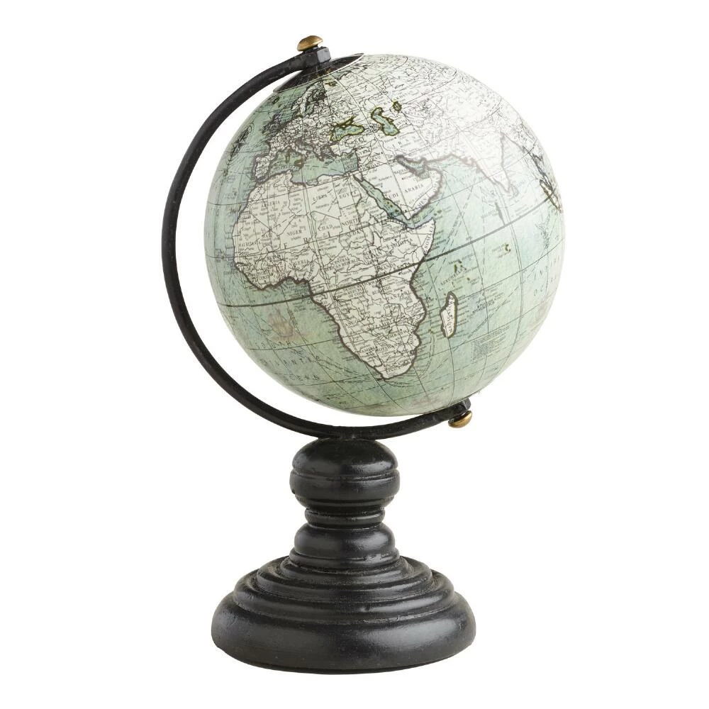 World Market Gray Globe With Wood Stand 1 World Market Gray Globe With Wood Stand