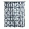 World Market Blue And White Shibori Printed Shower Curtain