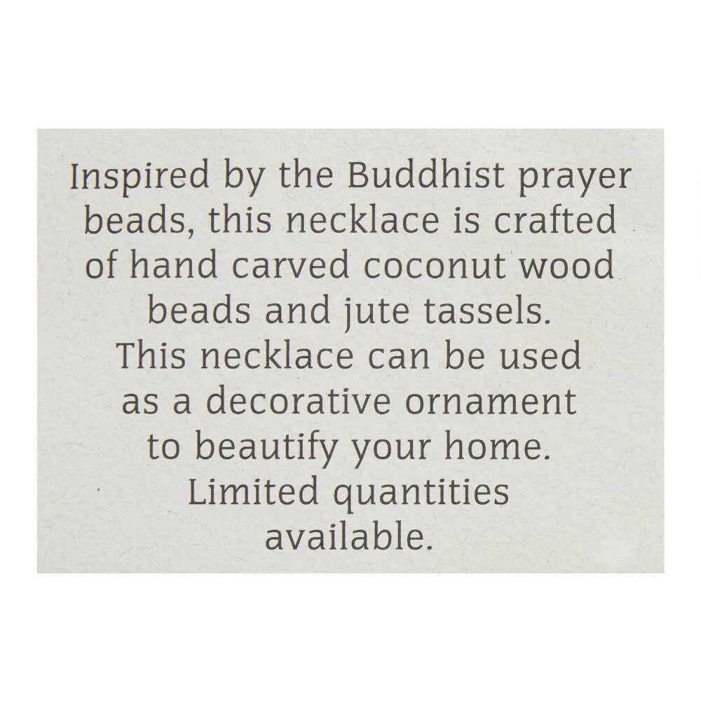 World Market Natural Wood Boho Bead Decor 2 World Market Natural Wood Boho Bead Decor - Image 2