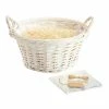 World Market Large Round White Gift Basket Kit