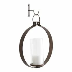 World Market Ethan Bronze Circle Pendant Sconce