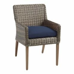 World Market Sunbrella Navy Canvas Gusseted Outdoor Chair Cushion -Decor & Pillows Sales Store unnamed file 2035