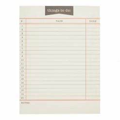 World Market Things To Do List Notepad