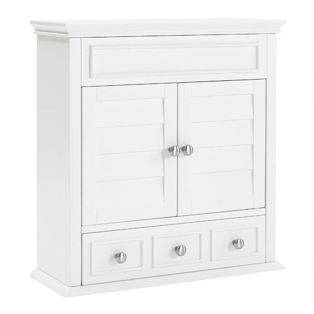 World Market White Wood Maryella Bathroom Wall Cabinet 1 World Market White Wood Maryella Bathroom Wall Cabinet