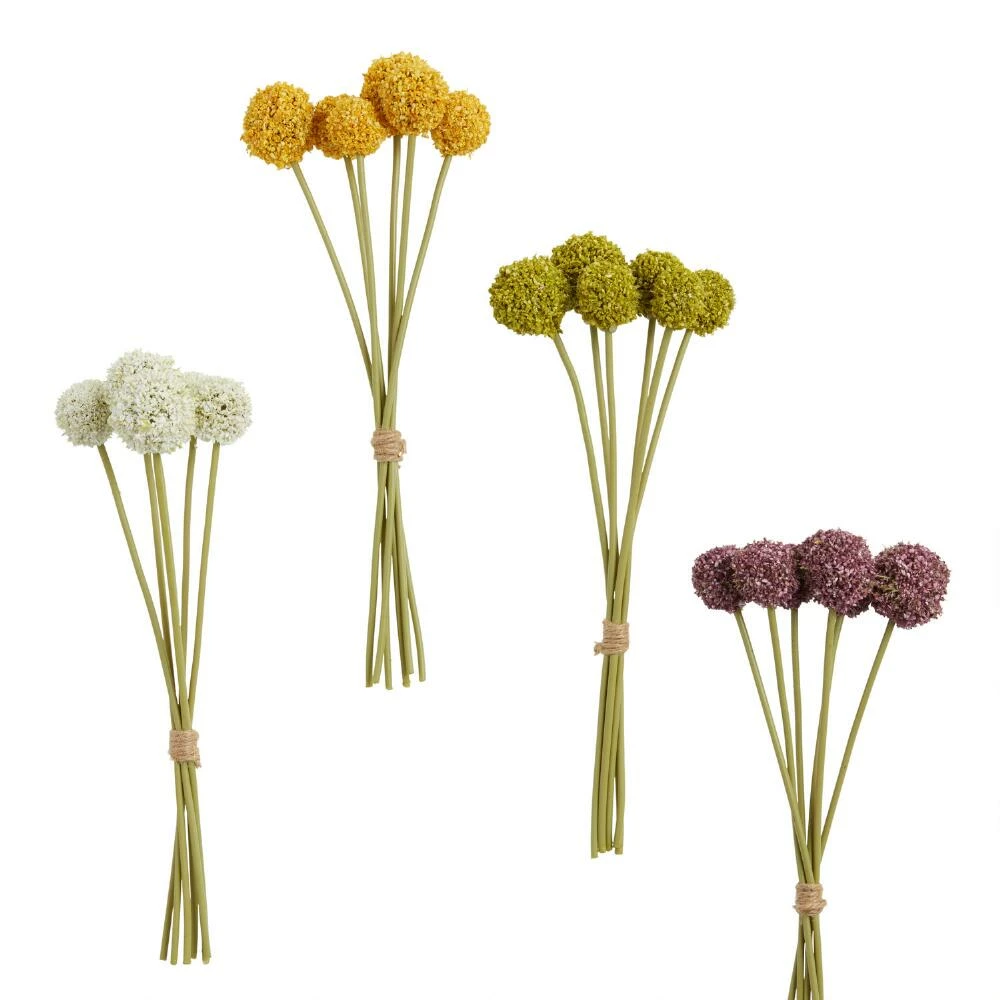 World Market Mini Faux Spring Allium Bunches Set Of 4 1 World Market Mini Faux Spring Allium Bunches Set Of 4