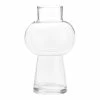 World Market Clear Glass Pedestal Bulb Vase