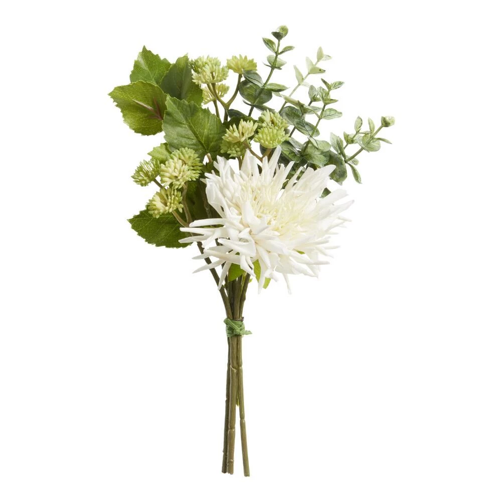 World Market Faux Dahlia And Succulent Bunch 2 World Market Faux Dahlia And Succulent Bunch - Image 2