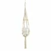 World Market Natural Bead Macrame Plant Hanger
