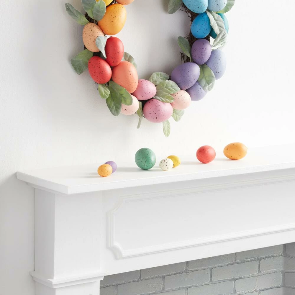 World Market Bright Rainbow Easter Egg and Faux Lambs Ear Wreath 2 World Market Bright Rainbow Easter Egg and Faux Lambs Ear Wreath - Image 2