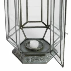 World Market Latika Tall Antique Zinc Tabletop Candle Lantern -Decor & Pillows Sales Store unnamed file 2208