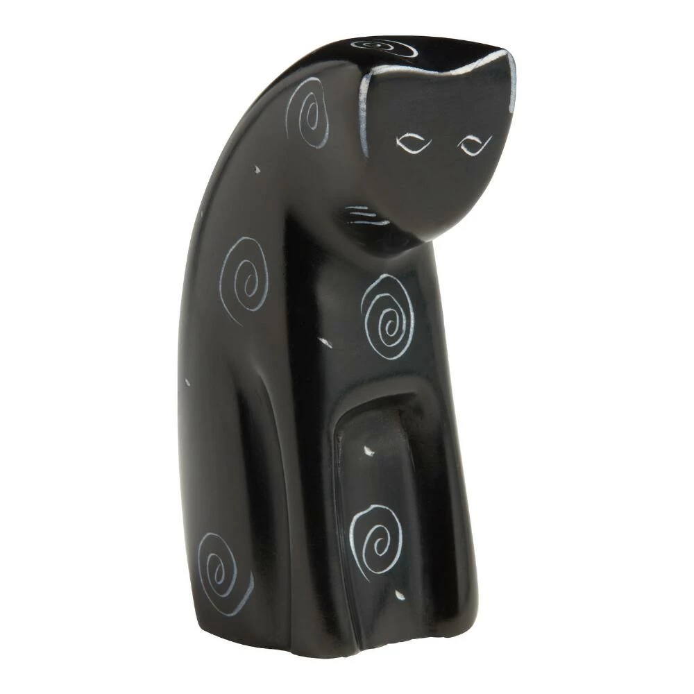World Market Black Kisii Soapstone Cat Decor 1 World Market Black Kisii Soapstone Cat Decor