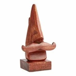 World Market Wood Nose and Mustache Eyeglass Holder
