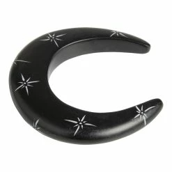 World Market Black Kisii Soapstone Crescent Moon Decor