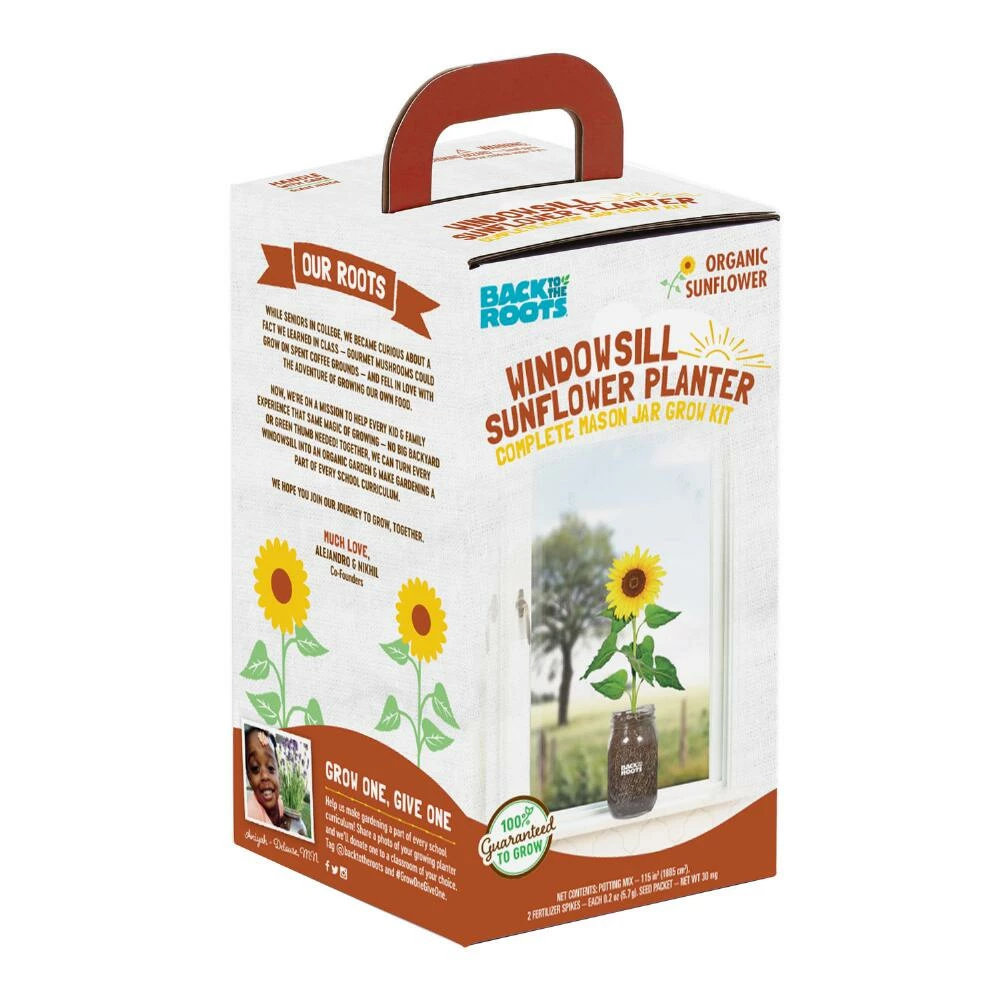 World Market Back to the Roots Organic Sunflower Windowsill Grow Kit 1 World Market Back to the Roots Organic Sunflower Windowsill Grow Kit