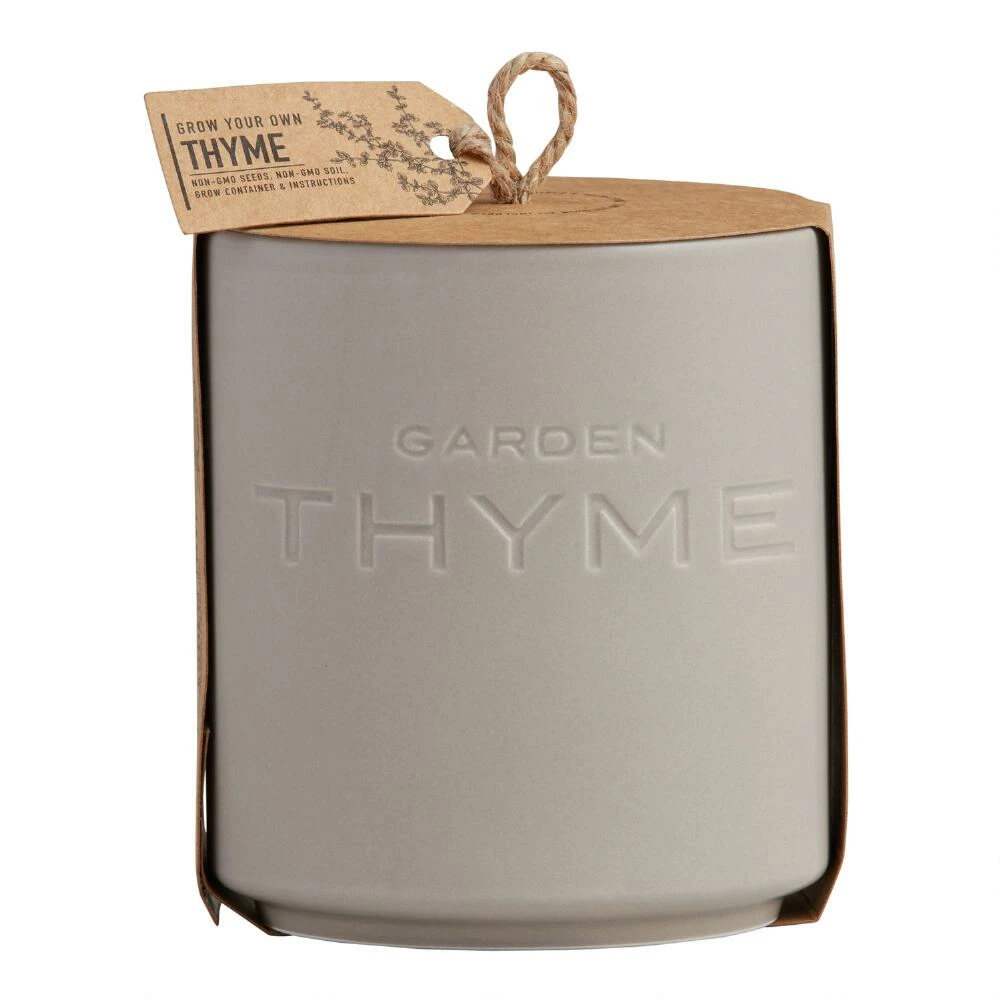 World Market Urban Agriculture Garden Thyme Ceramic Planter Grow Kit 1 World Market Urban Agriculture Garden Thyme Ceramic Planter Grow Kit