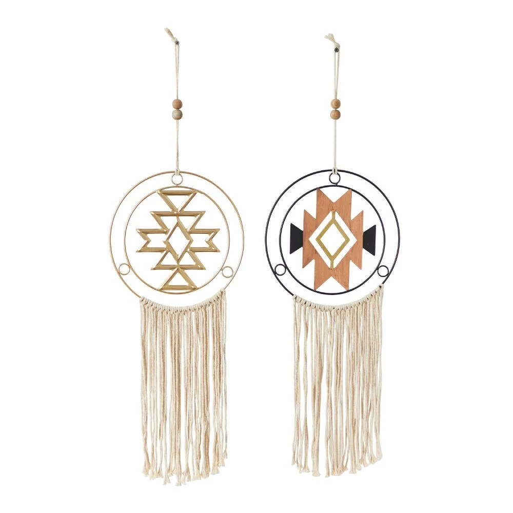 World Market Metal And Wood Southwestern Hanging Decor 2 Piece 1 World Market Metal And Wood Southwestern Hanging Decor 2 Piece