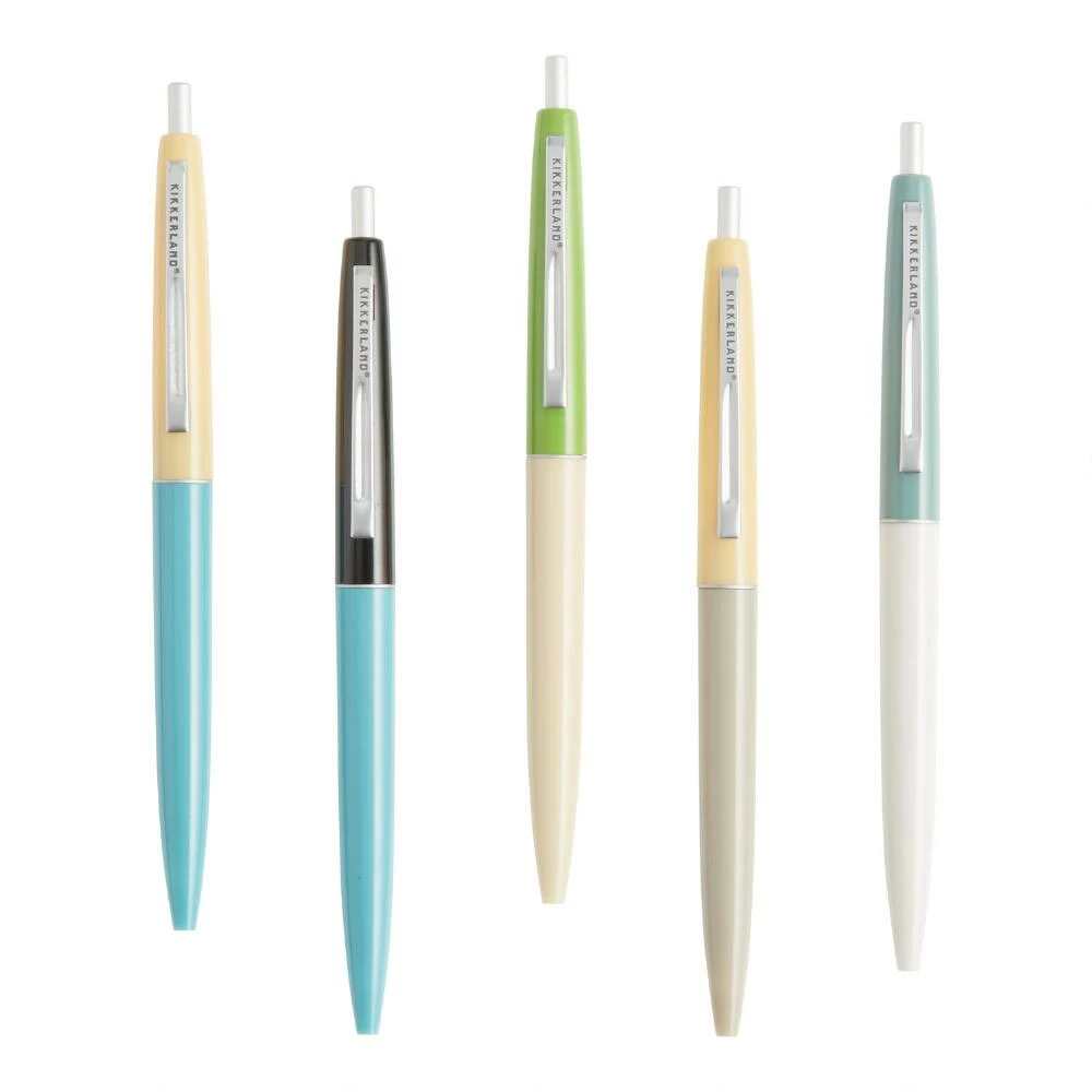World Market Kikkerland Retro Pens 5 Pack 1 World Market Kikkerland Retro Pens 5 Pack