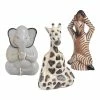 World Market Wood Yoga Safari Animals Set Of 3