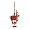 World Market Wool Llama Door Hanger Decor