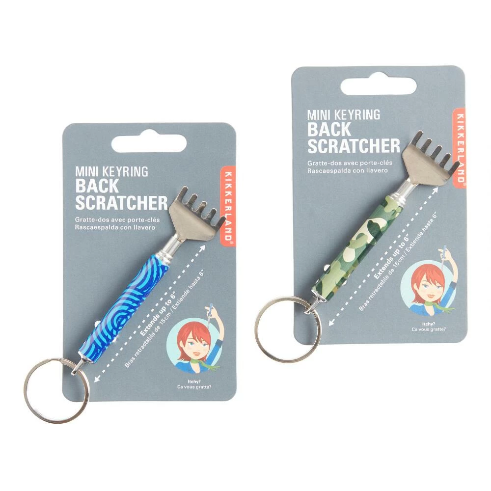 World Market Kikkerland Mini Keyring Back Scratchers Set of 2 1 World Market Kikkerland Mini Keyring Back Scratchers Set of 2