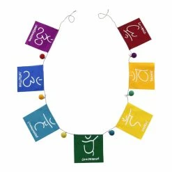 World Market Rainbow Cotton Chakra Flags
