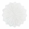 World Market Round White Alabaster Lotus Soap Dish