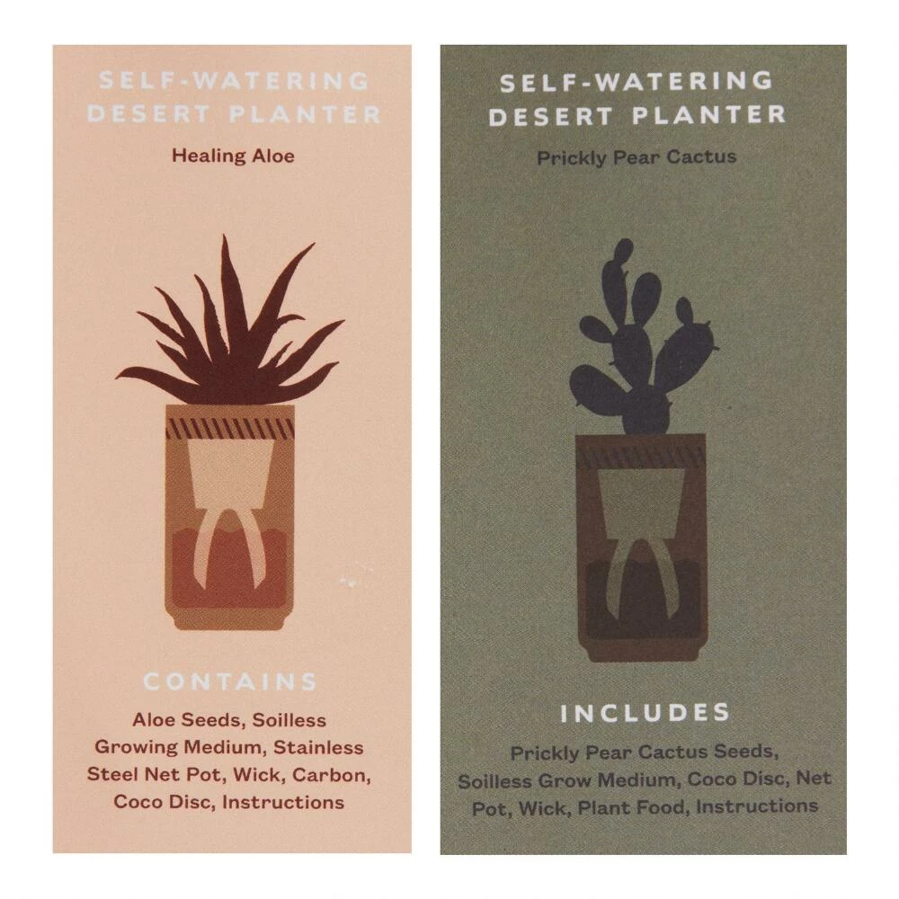 World Market Modern Sprout Terracotta Hydro Grow Kits Set of 2 4 World Market Modern Sprout Terracotta Hydro Grow Kits Set of 2 - Image 4