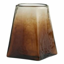 World Market Medium Brown Gradient Glass Vase