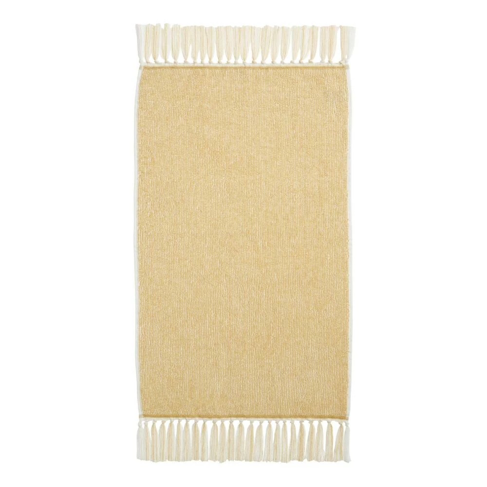 World Market Azure Mustard And White Marled Hand Towel 2 World Market Azure Mustard And White Marled Hand Towel - Image 2