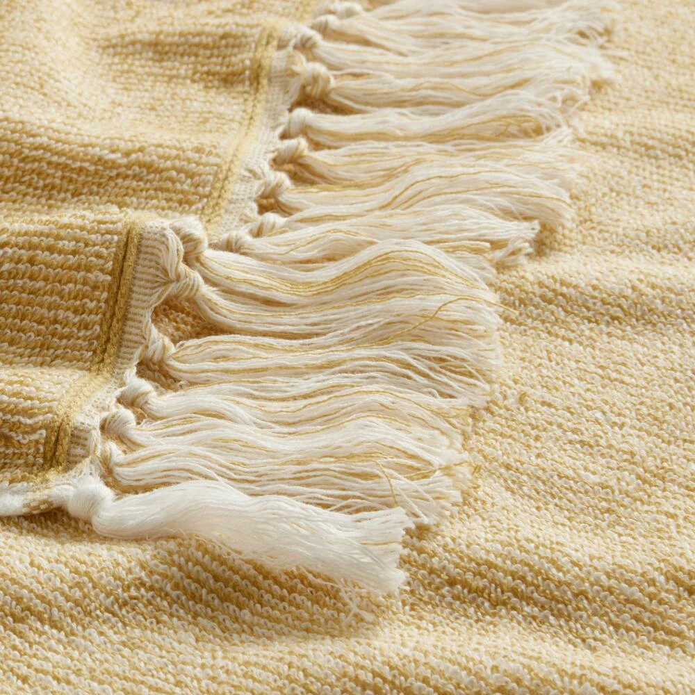 World Market Azure Mustard And White Marled Hand Towel 3 World Market Azure Mustard And White Marled Hand Towel - Image 3