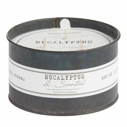 World Market Eucalyptus & Santal Antique Oil Tin 3 Wick Scented Candle