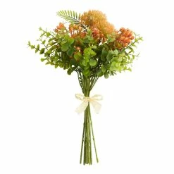 World Market Orange Faux Tropical Floral Bunch
