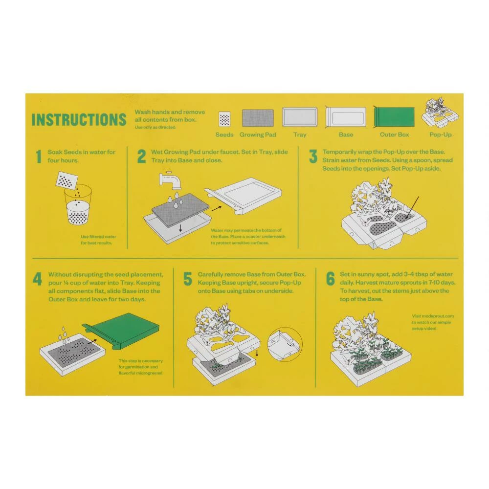 World Market Modern Sprout Pollinator Habitat Pop Up Microgreens Grow Kit 2 World Market Modern Sprout Pollinator Habitat Pop Up Microgreens Grow Kit - Image 2