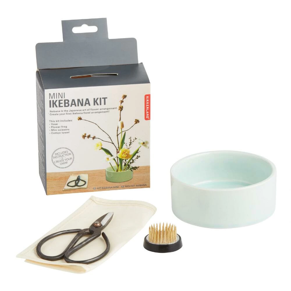 World Market Kikkerland Mini Ikebana Flower Arranging Kit 1 World Market Kikkerland Mini Ikebana Flower Arranging Kit