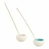 World Market Round Speckled Ceramic Incense Holders Set of 2