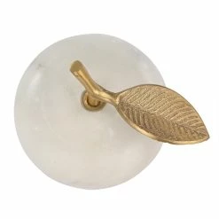 World Market White Marble and Gold Apple Decor -Decor & Pillows Sales Store unnamed file 2429