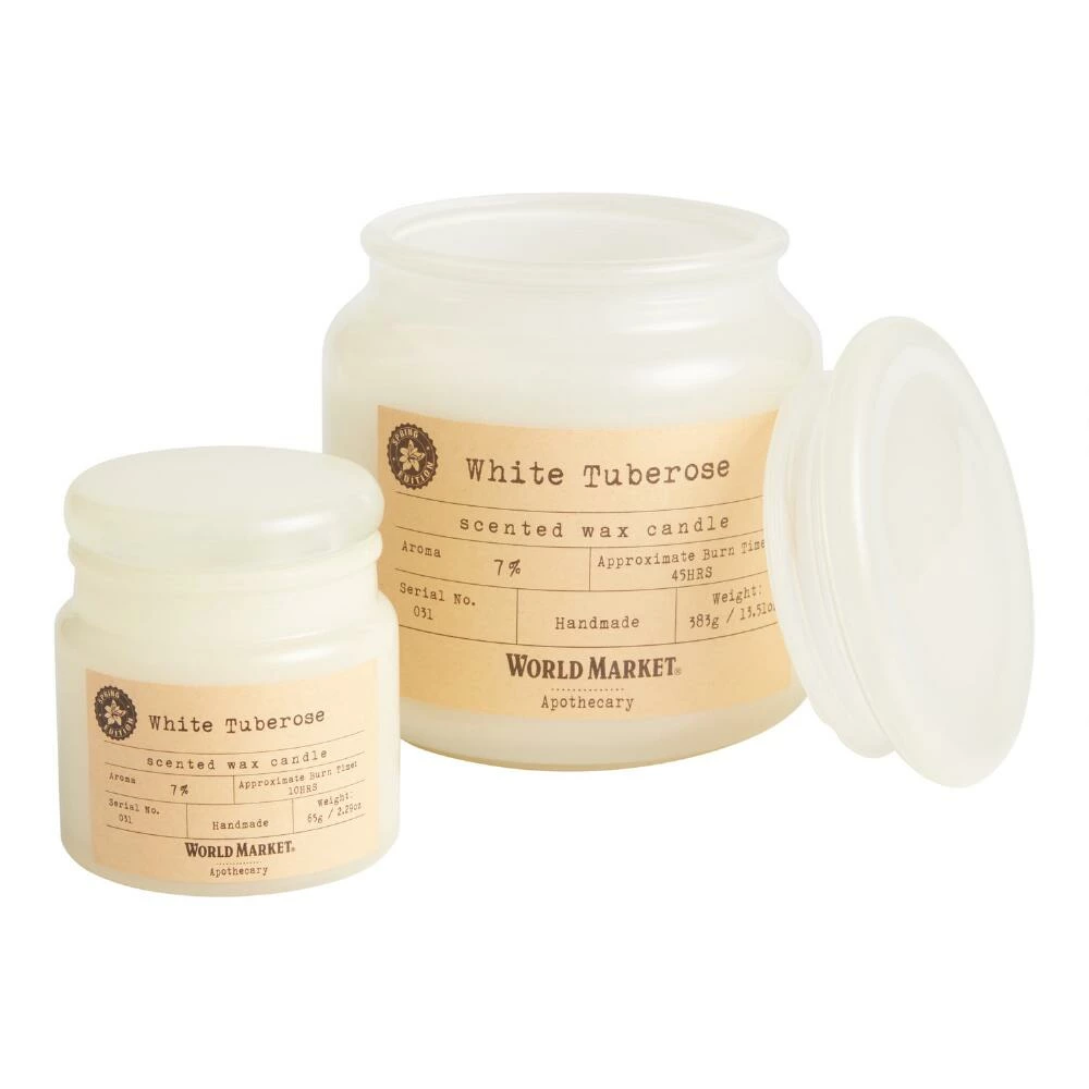 World Market Apothecary White Tuberose Scented Candle 1 World Market Apothecary White Tuberose Scented Candle