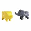 World Market Kisii Soapstone Elephant Figures Set of 2
