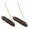 World Market Wood Leaf Incense Holder Set Of 2
