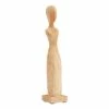 World Market Small CRAFT Hand Carved Female Figure Decor