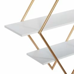 World Market White And Gold Diamond 3 Tier Wall Shelf 7 World Market White And Gold Diamond 3 Tier Wall Shelf -Decor & Pillows Sales Store unnamed file 2491