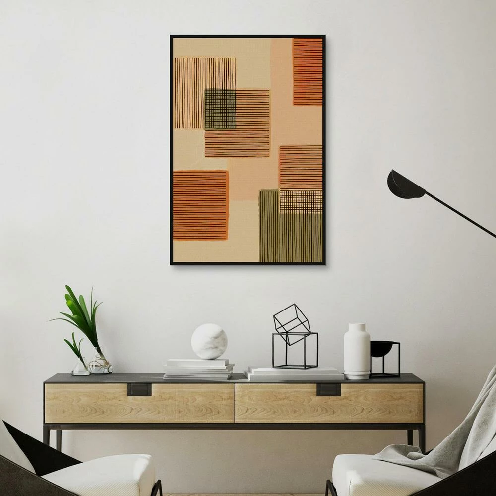 World Market Geo Patchwork II by Alisa Galitsyna Framed Canvas Wall Art 2 World Market Geo Patchwork II by Alisa Galitsyna Framed Canvas Wall Art - Image 2