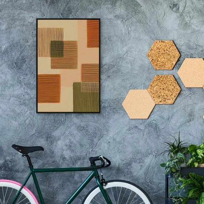 World Market Geo Patchwork II by Alisa Galitsyna Framed Canvas Wall Art 3 World Market Geo Patchwork II by Alisa Galitsyna Framed Canvas Wall Art - Image 3