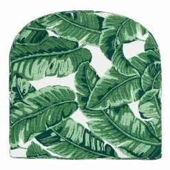 World Market Sunbrella Tropical Leaf Gusseted Outdoor Chair Cushion