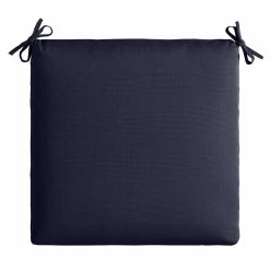 World Market Sunbrella Navy Canvas Outdoor Chair Cushion