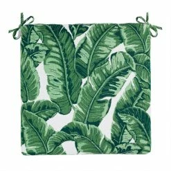 World Market Sunbrella Tropical Leaf Outdoor Chair Cushion