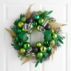 World Market Faux Greenery St. Patrick's Day Wreath