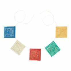 World Market Mini Paper Tibetan Prayer Flags Set of 2