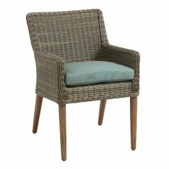 World Market Sunbrella Spa Green Canvas Gusseted Outdoor Chair Cushion -Decor & Pillows Sales Store unnamed file 2589